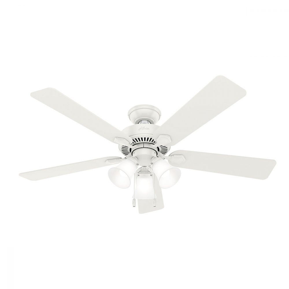 Hunter 52 Inch Swanson Ceiling Fan With Led Light Kit And Pull Chain 