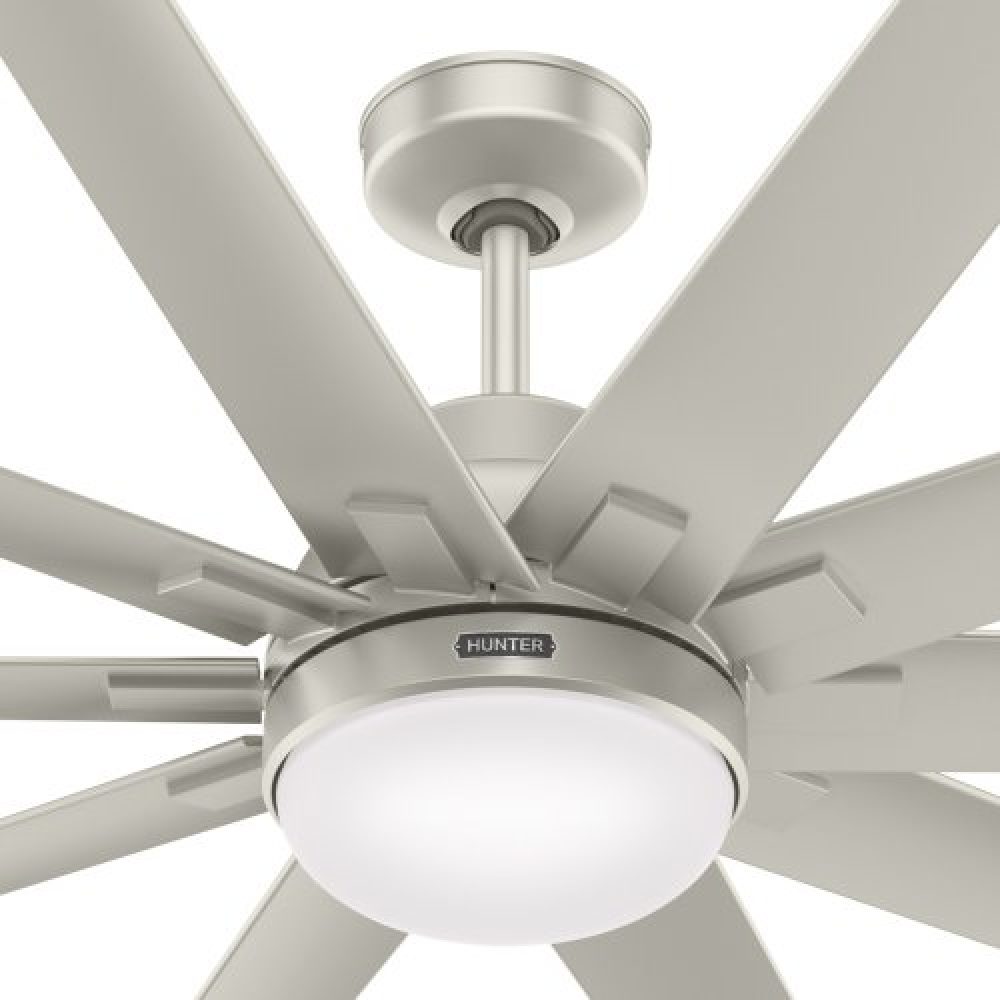 Hunter 72 Inch Overton Damp Rated Ceiling Fan With LED Light Kit And ...