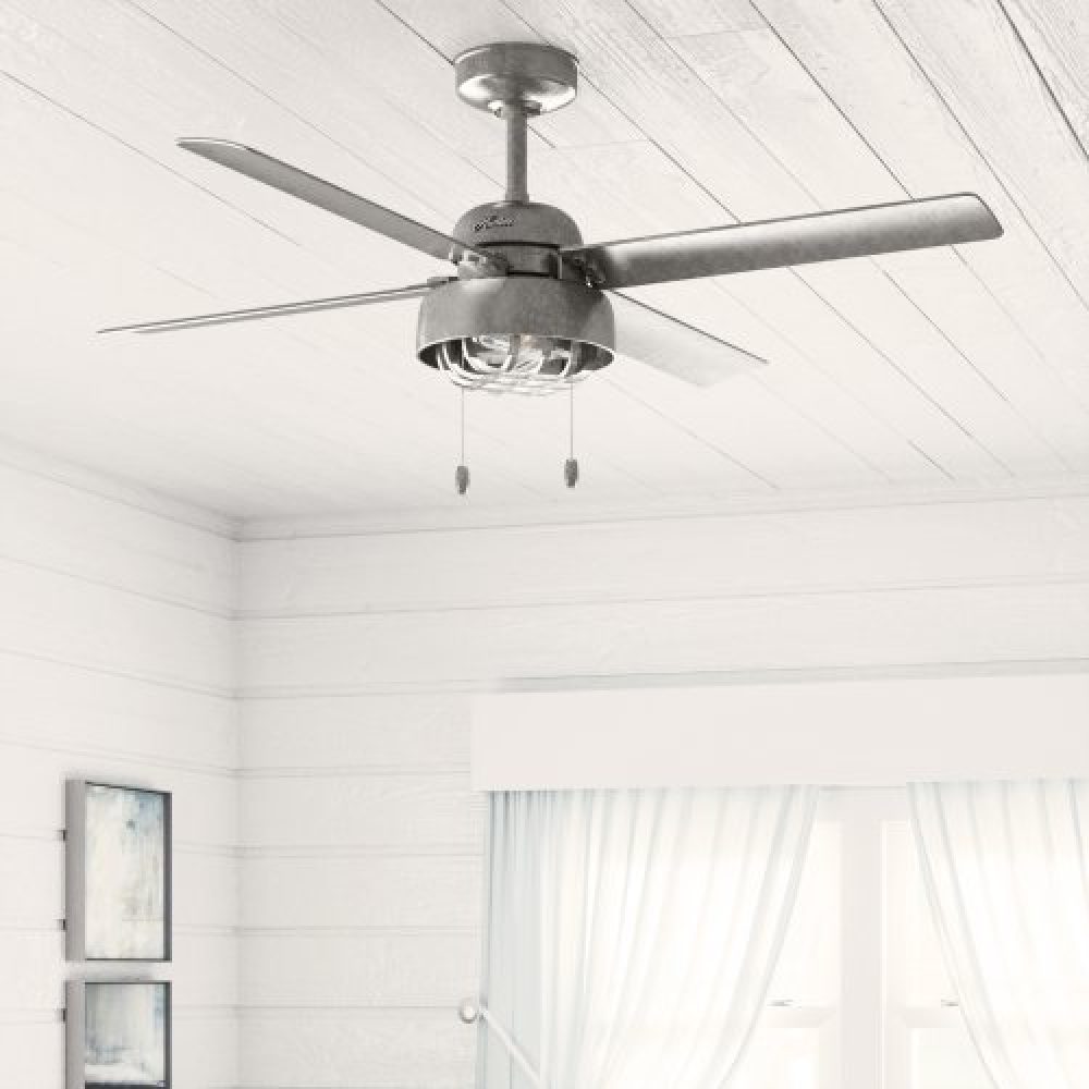 Hunter 52 inch Spring Mill Damp Rated Ceiling Fan with